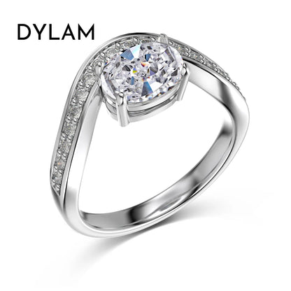925 Silver 5A CZ Bridal Engagement Ring DY121133 product image 7
