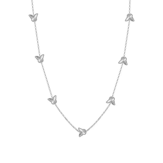 925 Sterling Silver Butterfly Necklace by KAKODIY