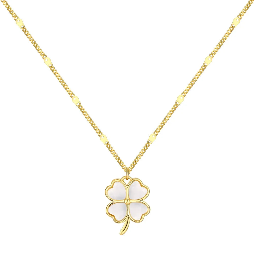 925 Sterling Silver Clover Personalized Necklace product image 7