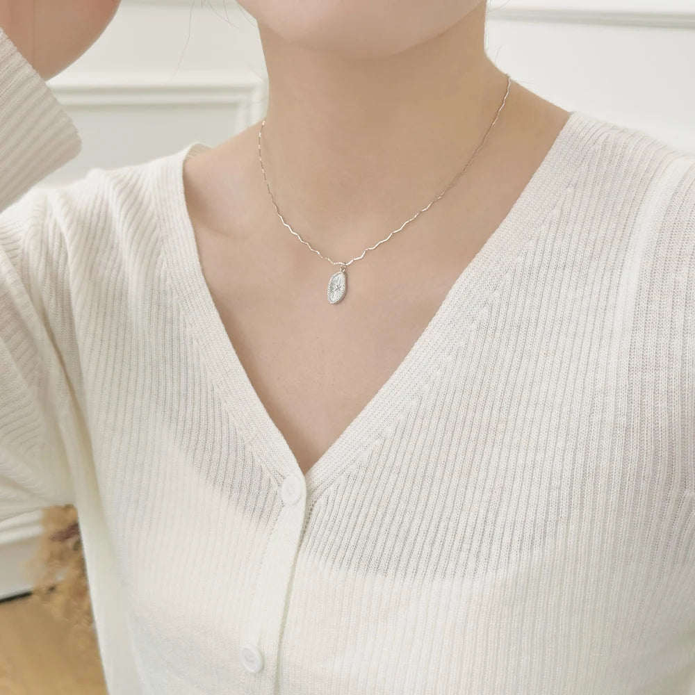 925 Silver 5A CZ Pendant Necklace DY191685 product image 2
