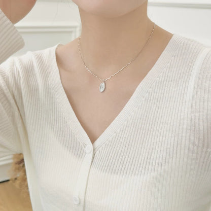 925 Silver 5A CZ Pendant Necklace DY191685 product image 2