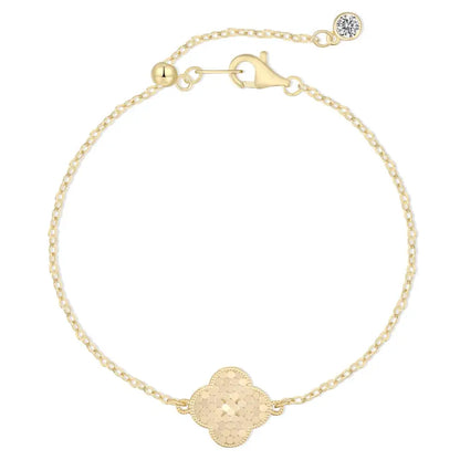 925 Sterling Silver Clover Chain Bracelet DY150437 product image 8