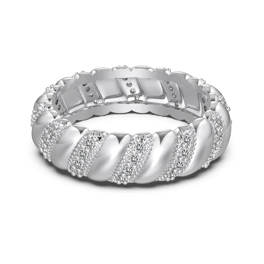 925 Sterling Silver CZ Ring DY121118 by KAKODIY