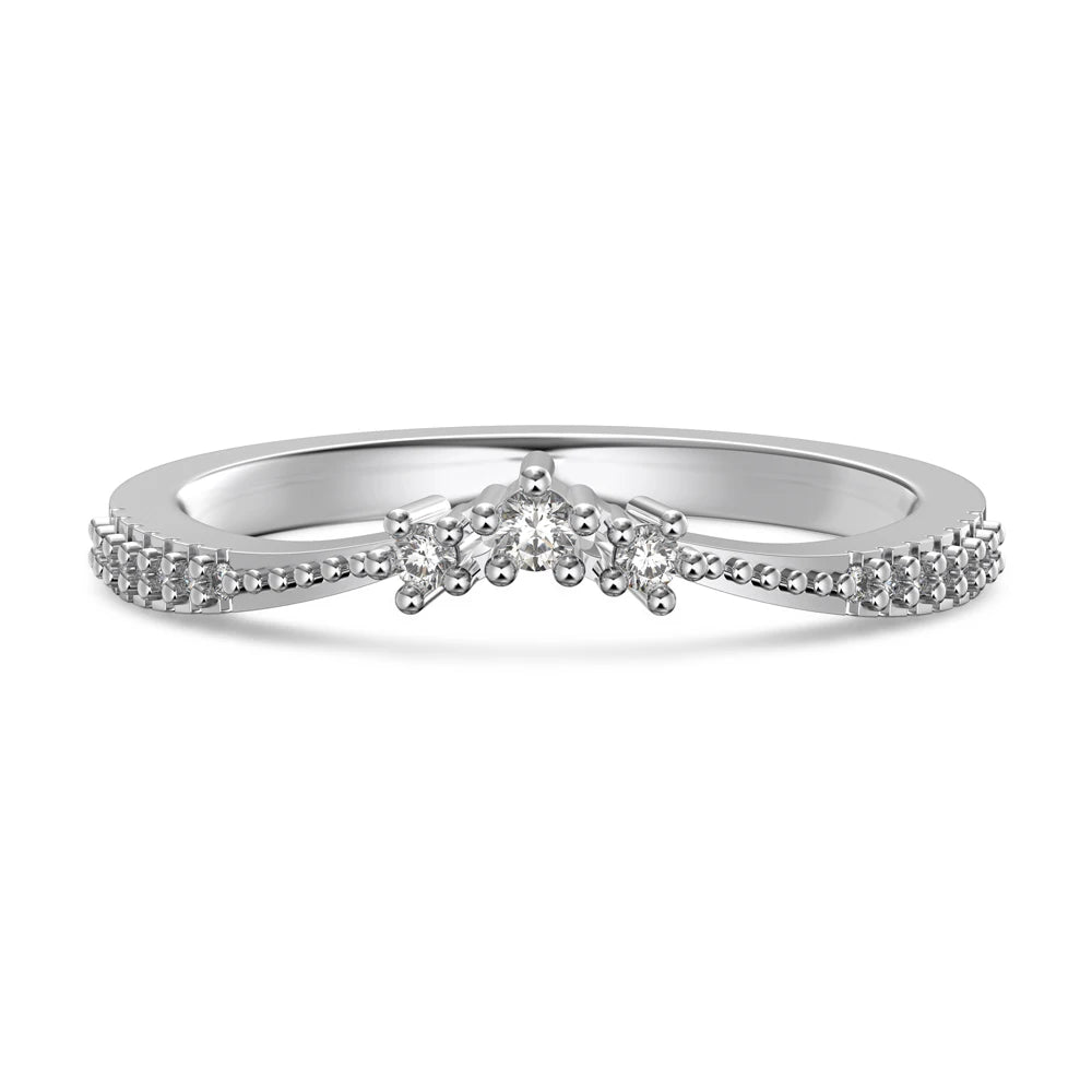 925 Sterling Silver CZ Personalized Wedding Ring product image 9