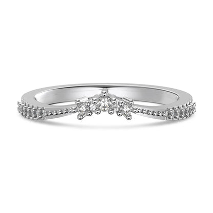 925 Sterling Silver CZ Personalized Wedding Ring product image 9