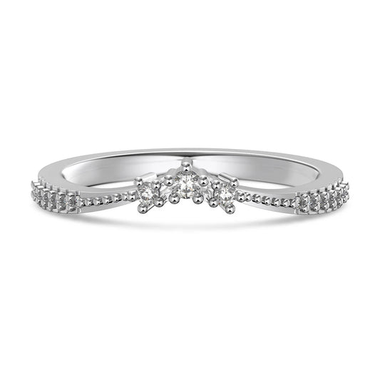925 Sterling Silver CZ Personalized Wedding Ring product image 9