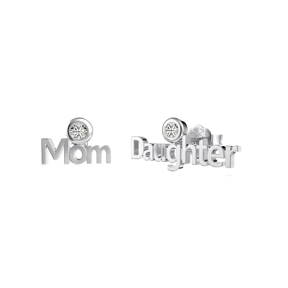 KAKODIY 925 Gorgeous Sterling Silver Stud Earrings with Zirconia Mother's Day Gold Plated Earrings
