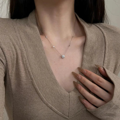 925 Sterling Silver 5A CZ Necklace product image 3