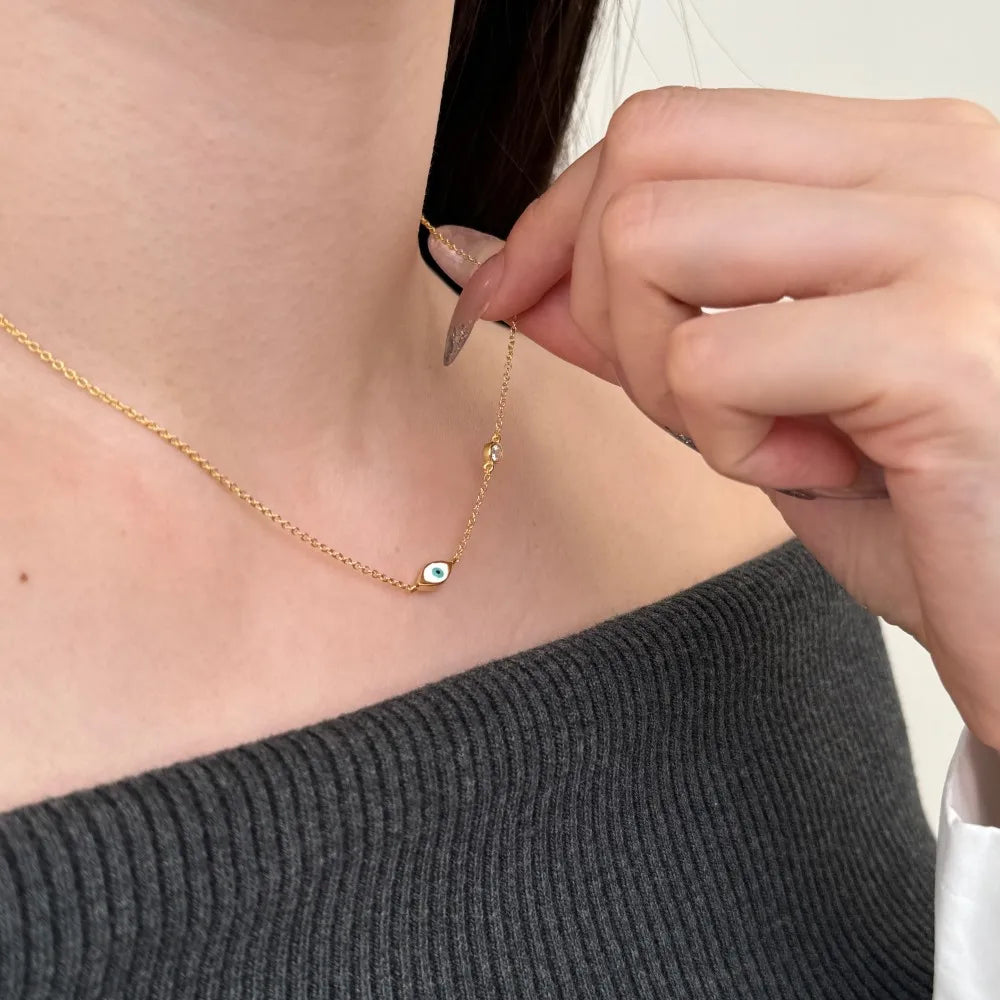 925 Sterling Silver 5A CZ Chain Necklace product image 3