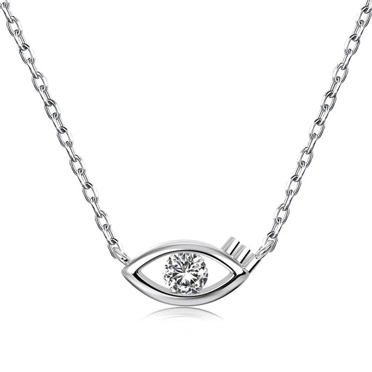 925 Sterling Silver CZ Pendant Necklace DY190753 by KAKODIY