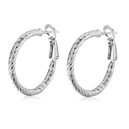 Hot Selling Trendy High Quality Large S925 Sterling Silver Circle Hoop Earring 18K Gold Plated Hoop Earrings for Women