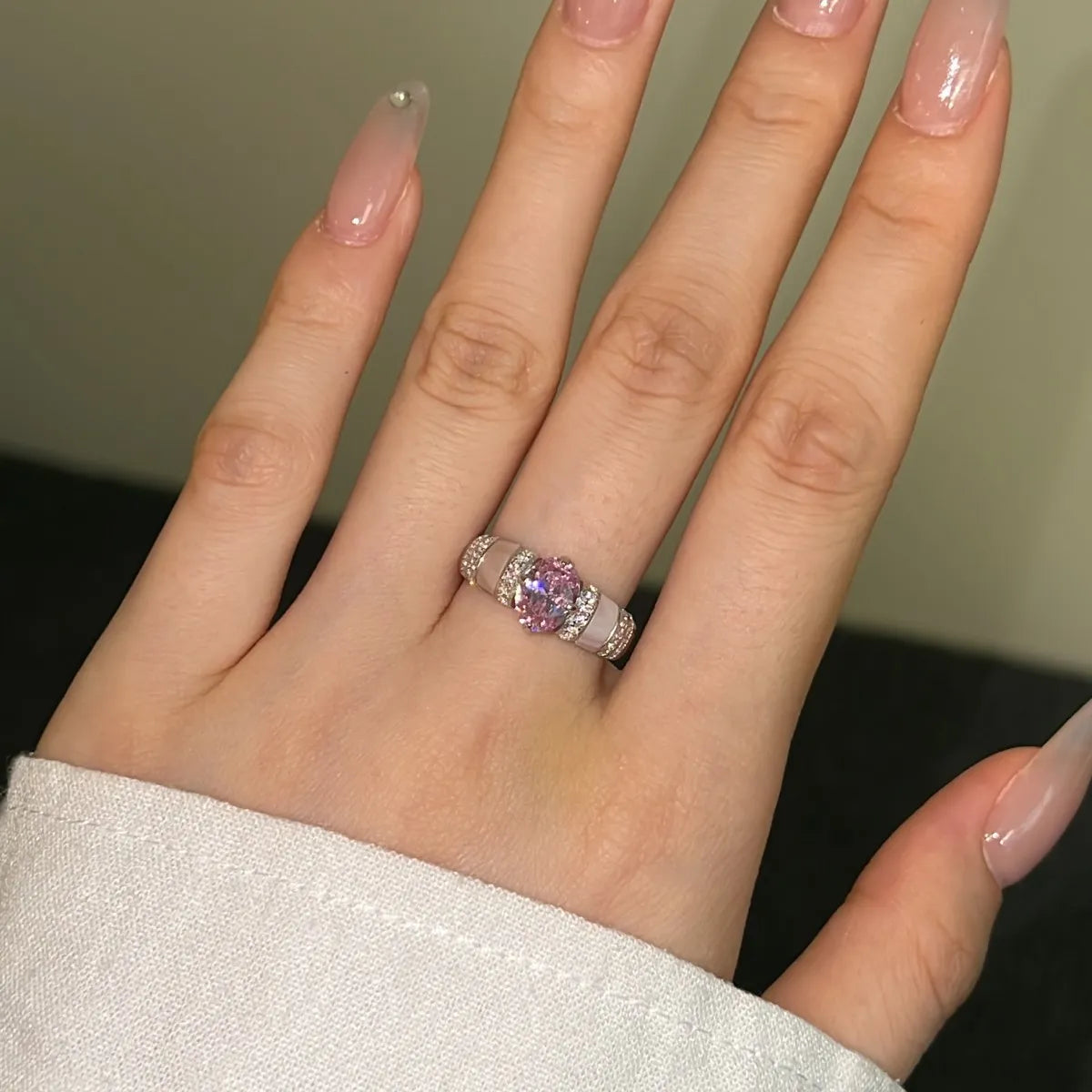 925 Sterling Silver CZ Vintage Ring DY121134 product image 6
