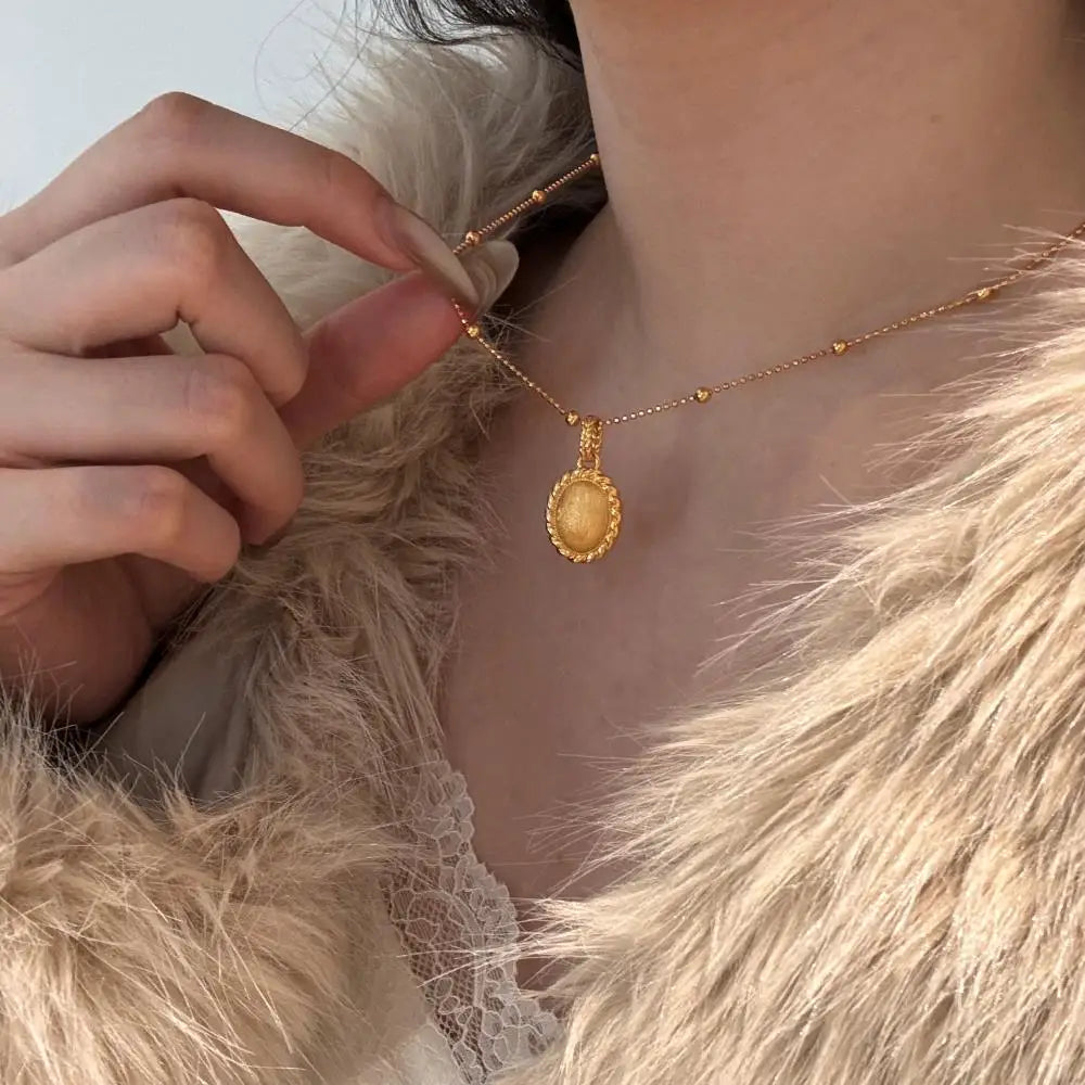 22K Gold Plated Fine Jewelry Fine Necklaces Fine Pendant Necklaces 925 Silver Portrait Necklace Personalized Customization
