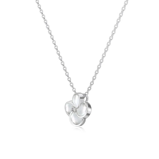 925 Sterling Silver Clover Pendant Necklace product image 8