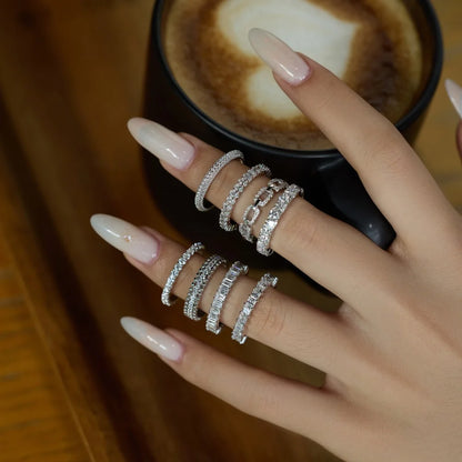 925 Silver 5A CZ Bridal Eternity Ring DY121527 product image 2