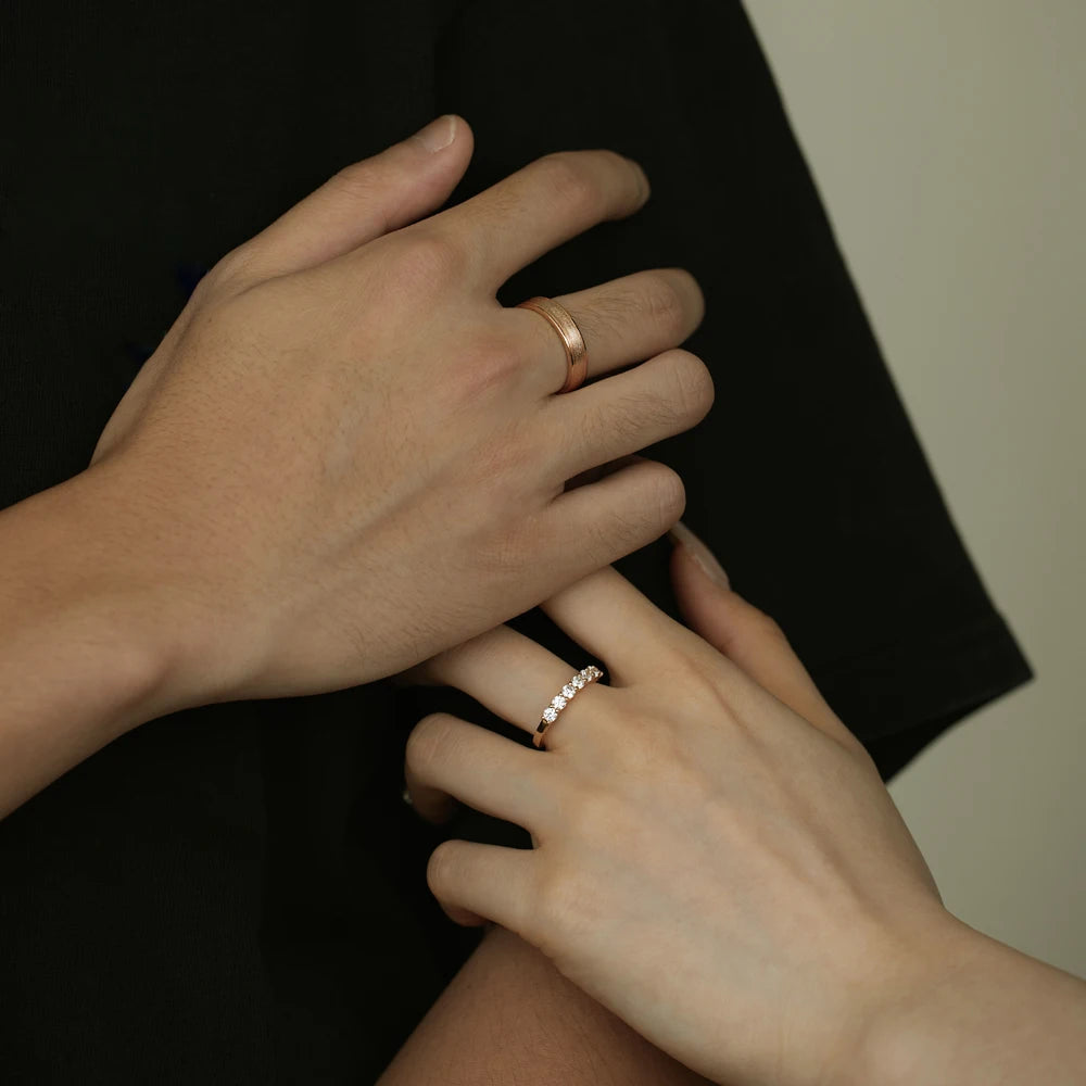 925 Sterling Silver CZ Minimalist Wedding Ring product image 6