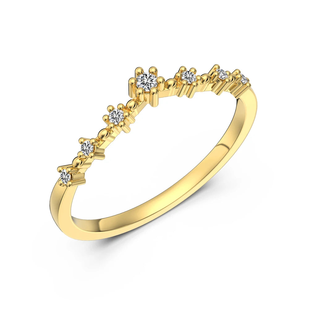 925 Silver 5A CZ Bridal Engagement Ring DY121512 product image 7