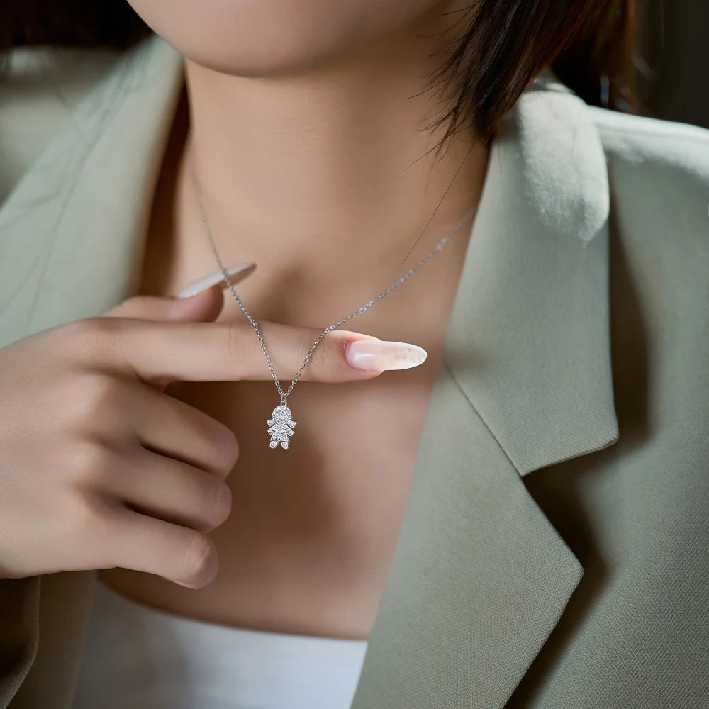 925 Silver 5A CZ Pendant Necklace DY191636 product image 4