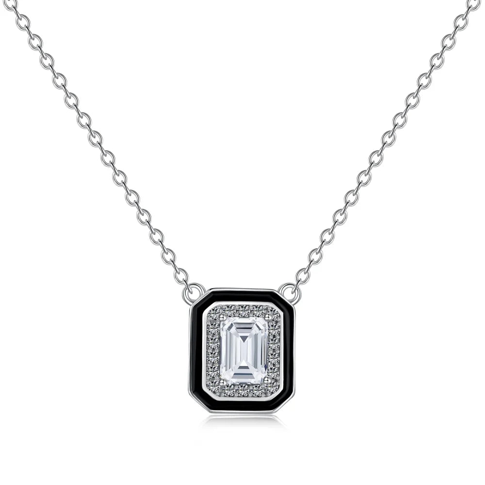 925 Sterling Silver CZ Statement Necklace by KAKODIY