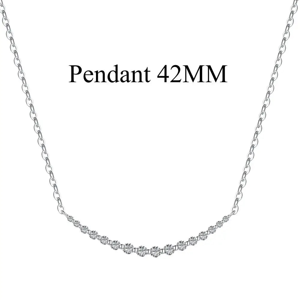 925 Sterling Silver 5A CZ Statement Chain Necklace product image 7