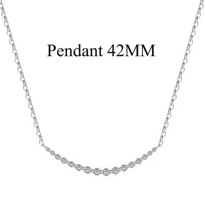 925 Sterling Silver 5A CZ Statement Chain Necklace product image 7