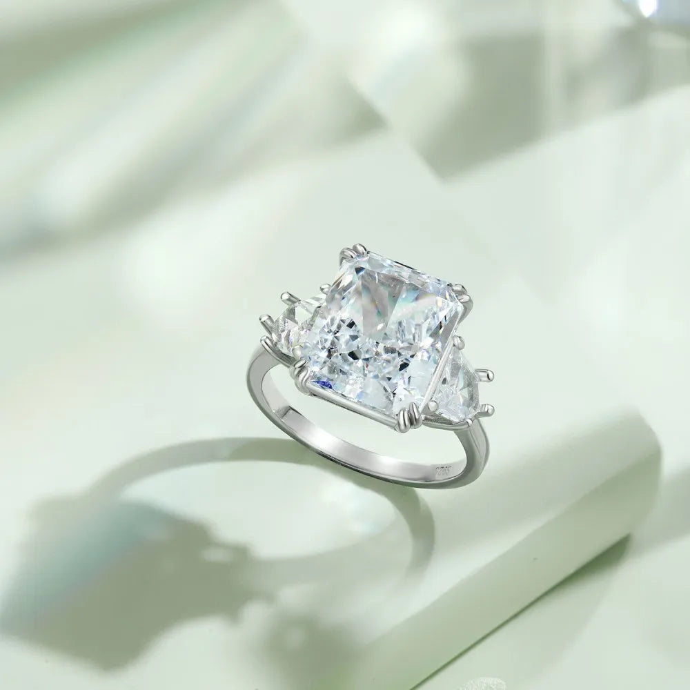 925 Silver CZ Bridal Wedding Ring DY120668 product image 4