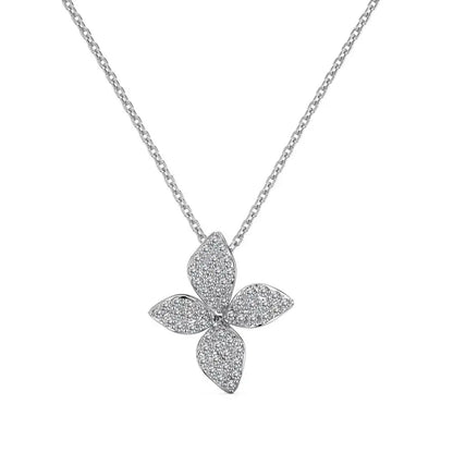 925 Sterling Silver Clover Lariat Necklace product image 7