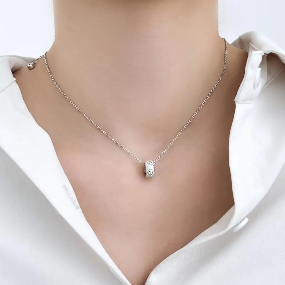 925 Silver Statement Pendant Necklace DY191425 product image 5