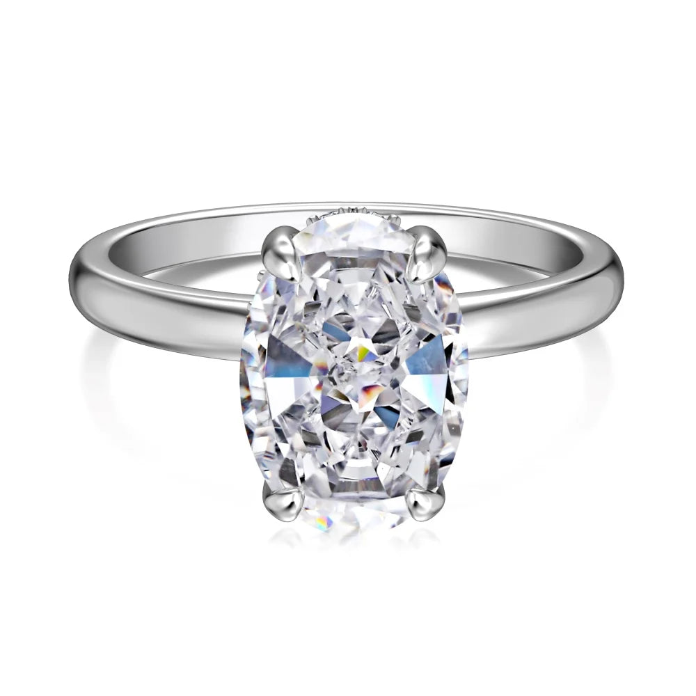 925 Silver CZ Bridal Engagement Ring DY121064 by KAKODIY
