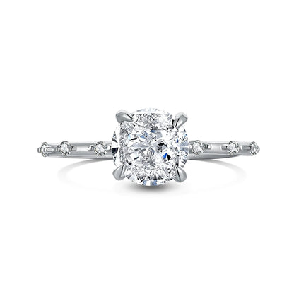 925 Silver CZ Bridal Engagement Ring DY120662 product image 7