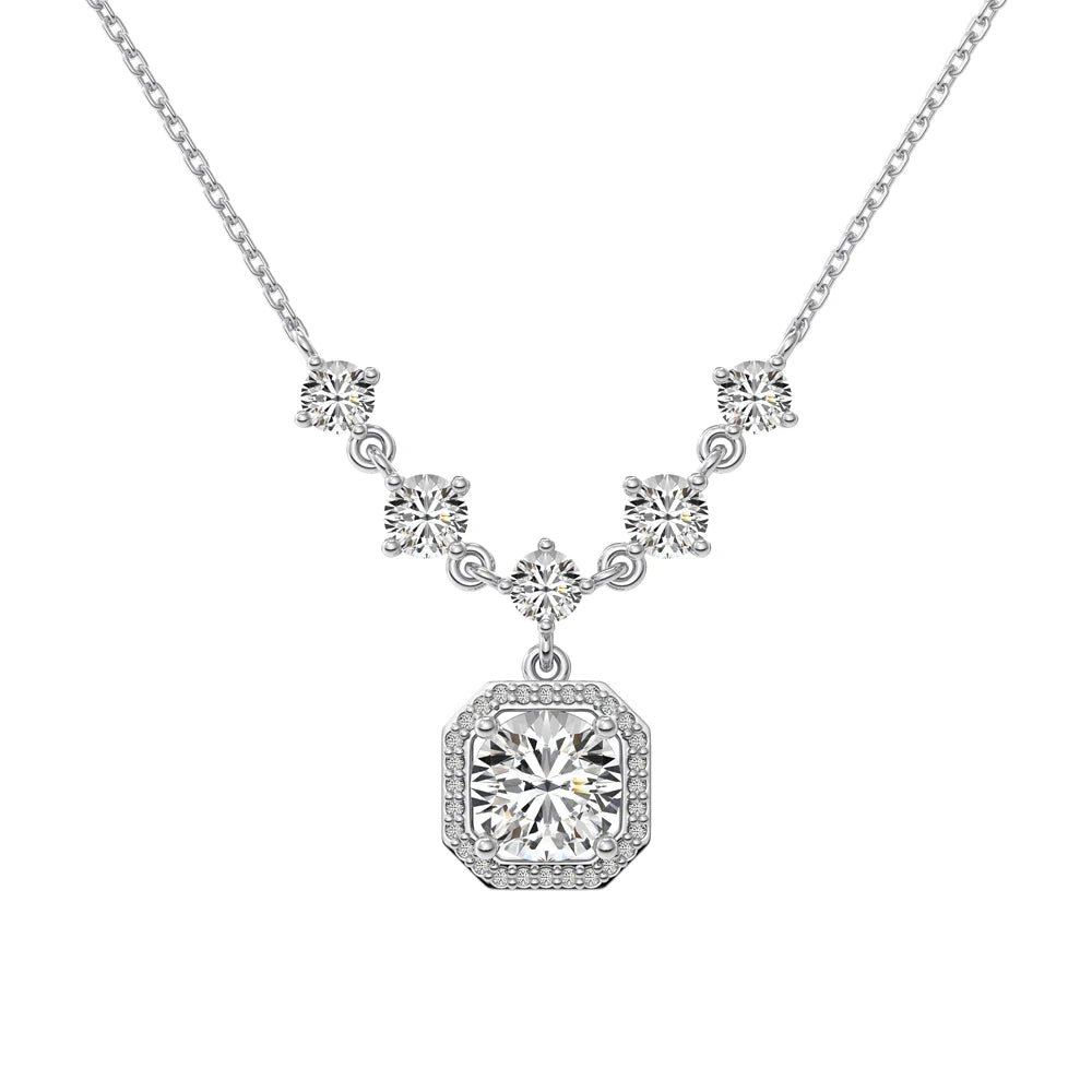 925 Silver 5A CZ Pendant Necklace DY190868 by KAKODIY