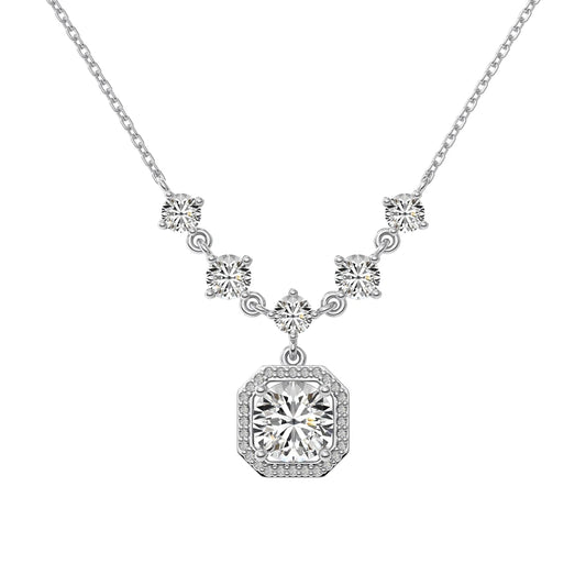 925 Silver 5A CZ Pendant Necklace DY190868 by KAKODIY