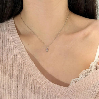 925 Silver 5A CZ Pendant Necklace DY191212 product image 3