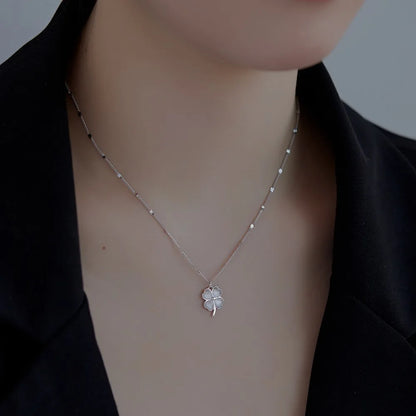 925 Sterling Silver Clover Personalized Necklace product image 5