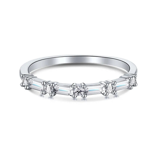 925 Sterling Silver CZ Engagement Ring DY120077 product image 7