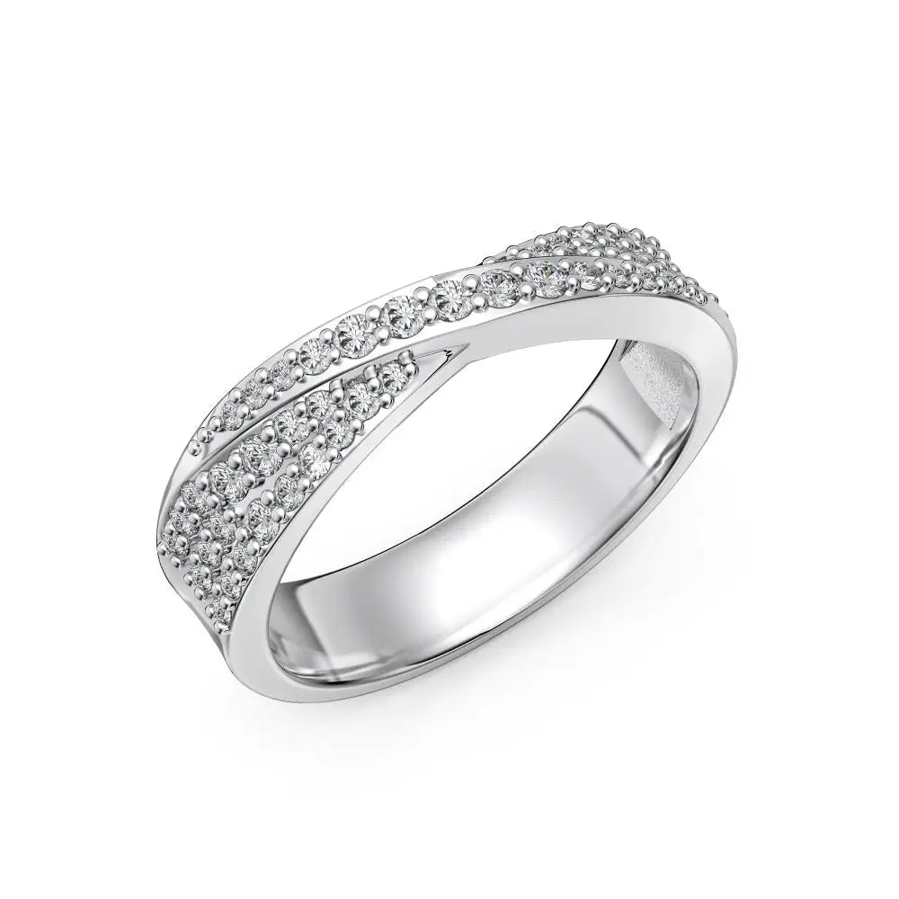 925 Silver CZ Bridal Engagement Ring DY121254 product image 2