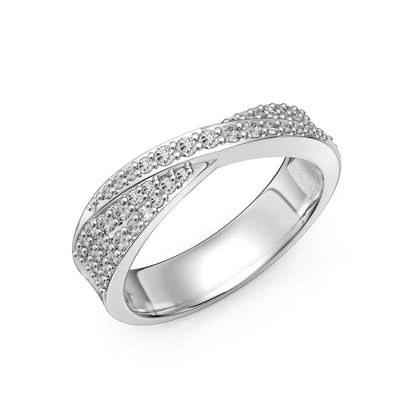 925 Silver CZ Bridal Engagement Ring DY121254 product image 2