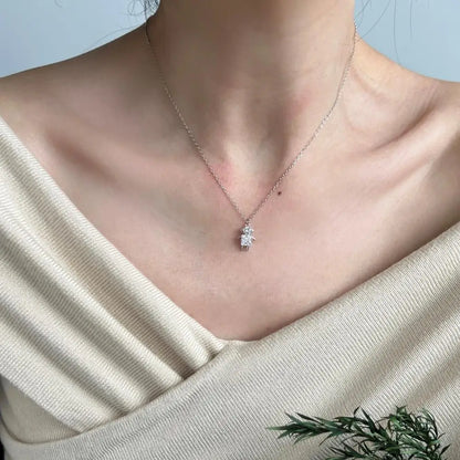 925 Silver CZ Statement Pendant Necklace DY191178 product image 6