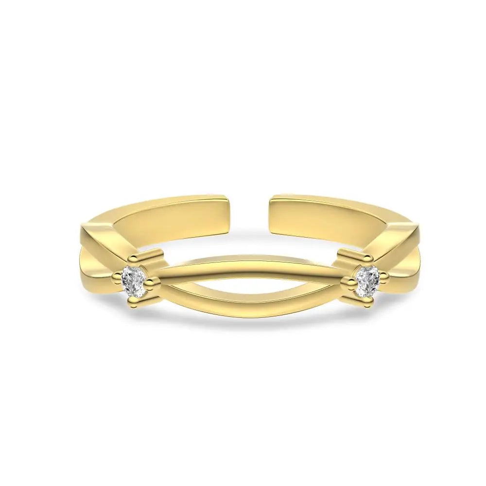 925 Silver Bridal Engagement Ring DY121488 product image 7