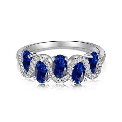 925 Silver Emerald CZ Bridal Wedding Ring DY120979 product image 7
