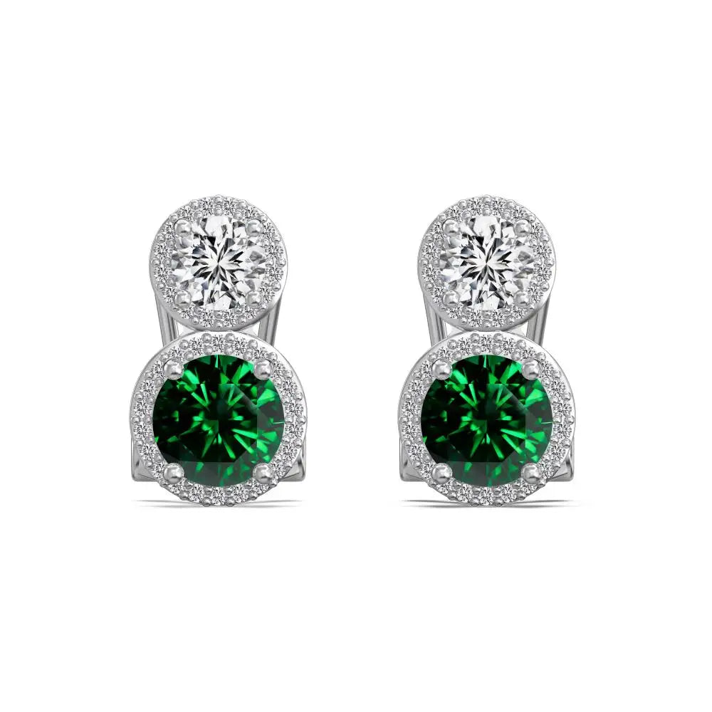 KAKODIY Designer Female 925 Sterling Silver Diamond 5A Cubic Zirconia Stud Earrings Female