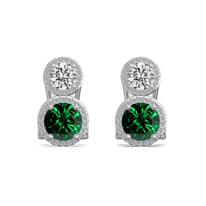 KAKODIY Designer Female 925 Sterling Silver Diamond 5A Cubic Zirconia Stud Earrings Female