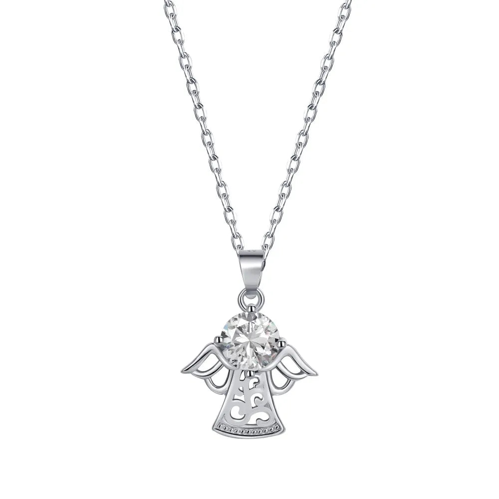 925 Silver 5A CZ Pendant Necklace DY190378 product image 6