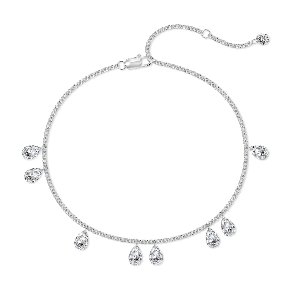 925 Sterling Silver 5A CZ Statement Chain Bracelet product image 7