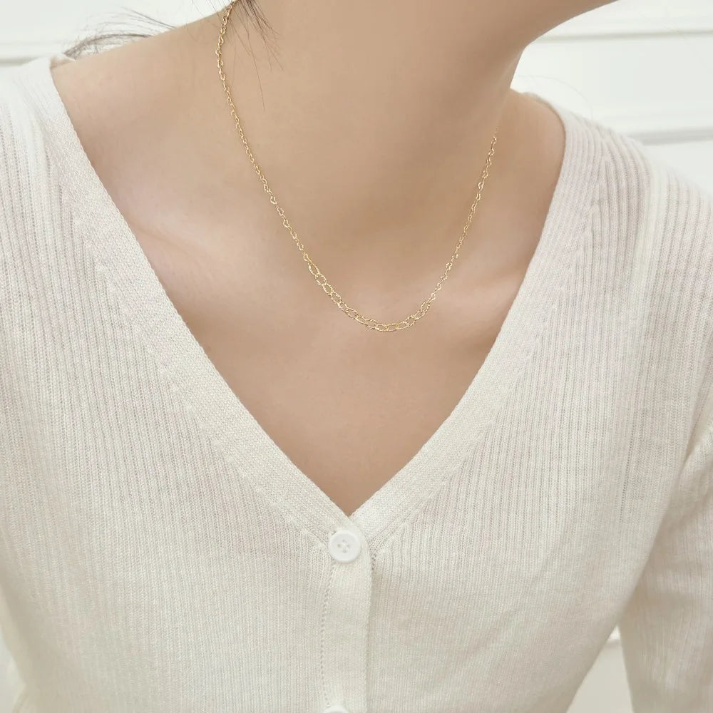 925 Sterling Silver Minimalist Chain Necklace product image 6