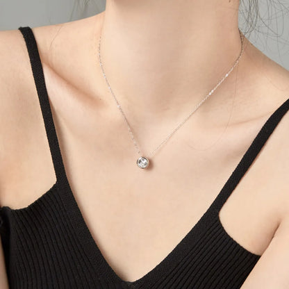925 Silver CZ Minimalist Pendant Necklace DY190671 product image 2