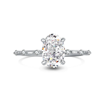 925 Silver 8A CZ Bridal Wedding Ring DY120663 by KAKODIY