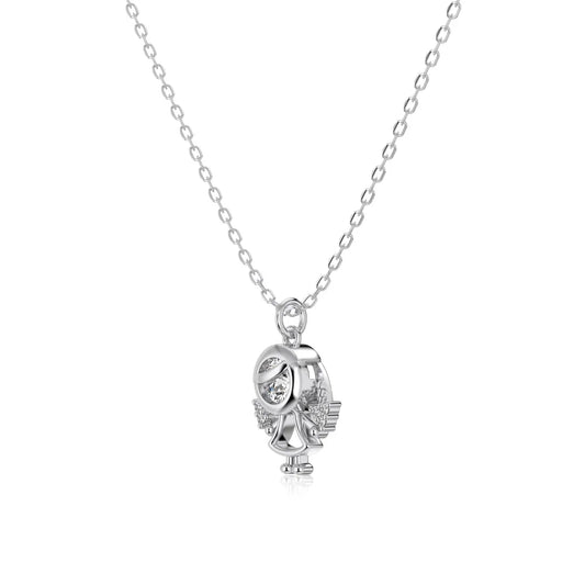 925 Silver 5A CZ Pendant Necklace DY191635 product image 7