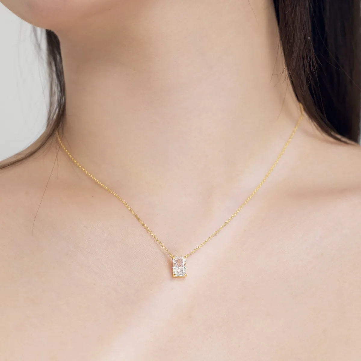 925 Silver 8A CZ Pendant Necklace DY190886 product image 4