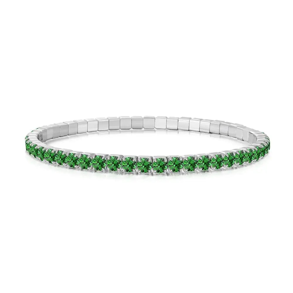 925 Sterling Silver CZ Chain Bracelet DY150431 product image 9